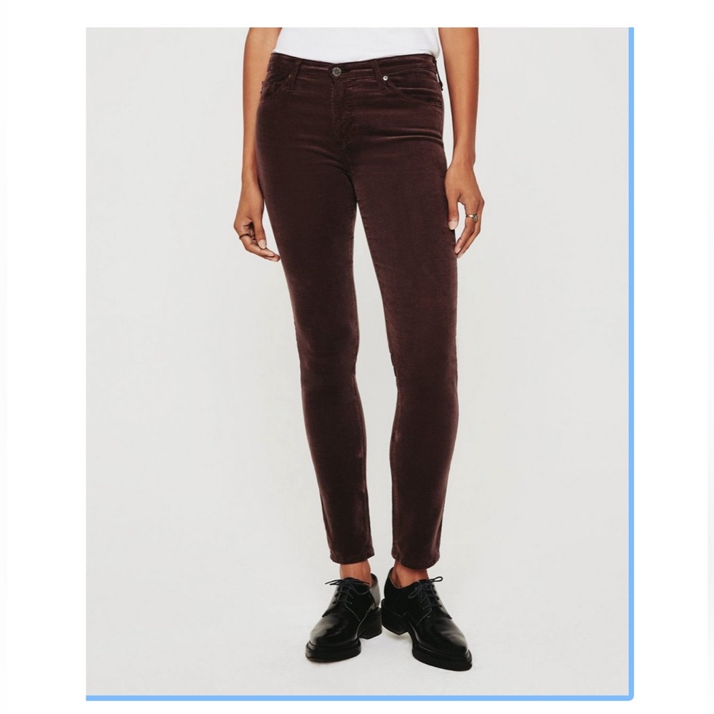 AG The Prima Mid-Rise Cigarette, Coudoroy - Rich Oak - Size 27R
